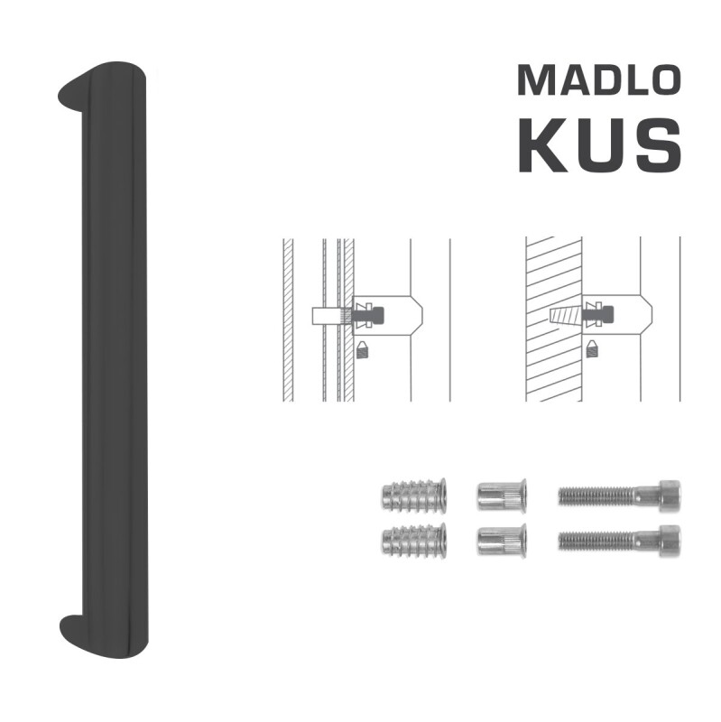 MP FT - RUČKA šifra K40 40x20 mm SP (BS - Crna mat) - kom.