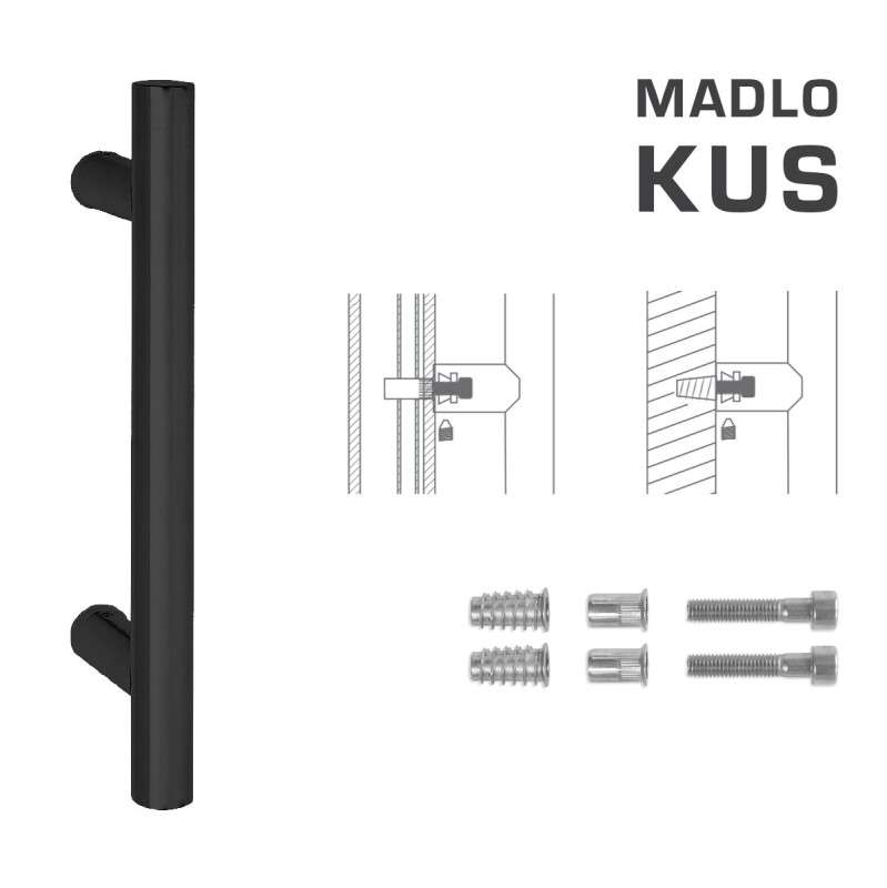 RUČKA MP šifra K00 Ø 25 mm SP - kom (BS - Mat crna)