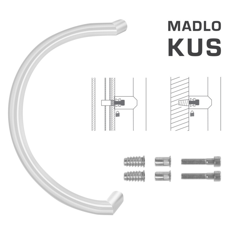 RUČKA MP šifra 816 Ø 30 mm SP - kom (WS - Bijela mat)