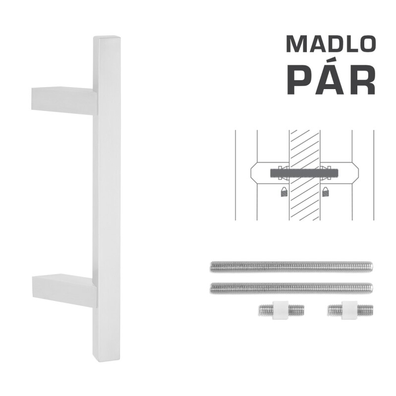 RUČICA MP šifra K31Z 25x25 mm UN - par (WS - Bijela mat)