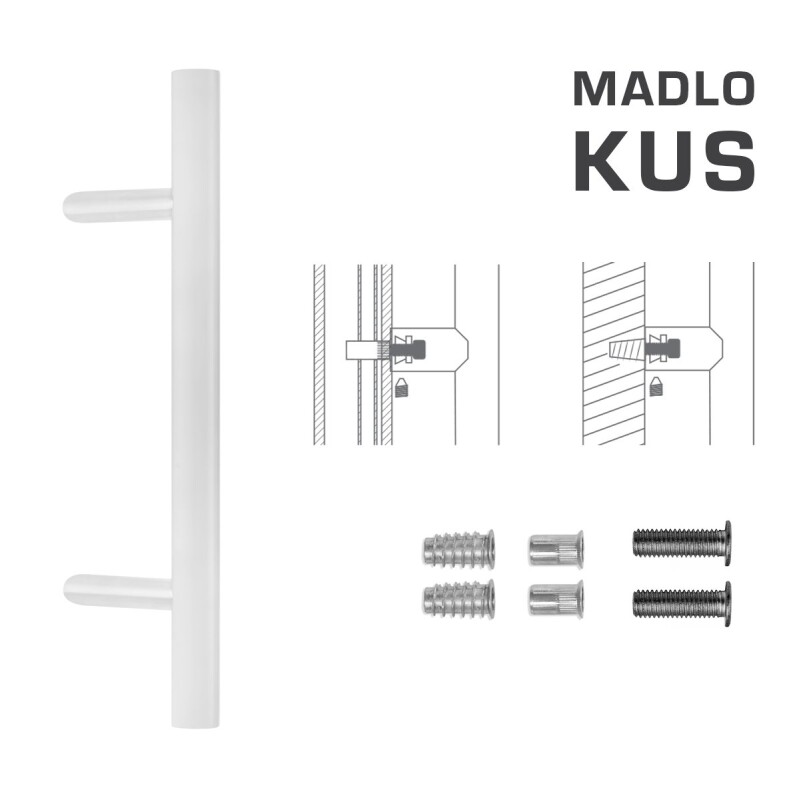 RUČKA MP šifra K10 Ø 35 mm SP - kom (WS - Bijela mat)