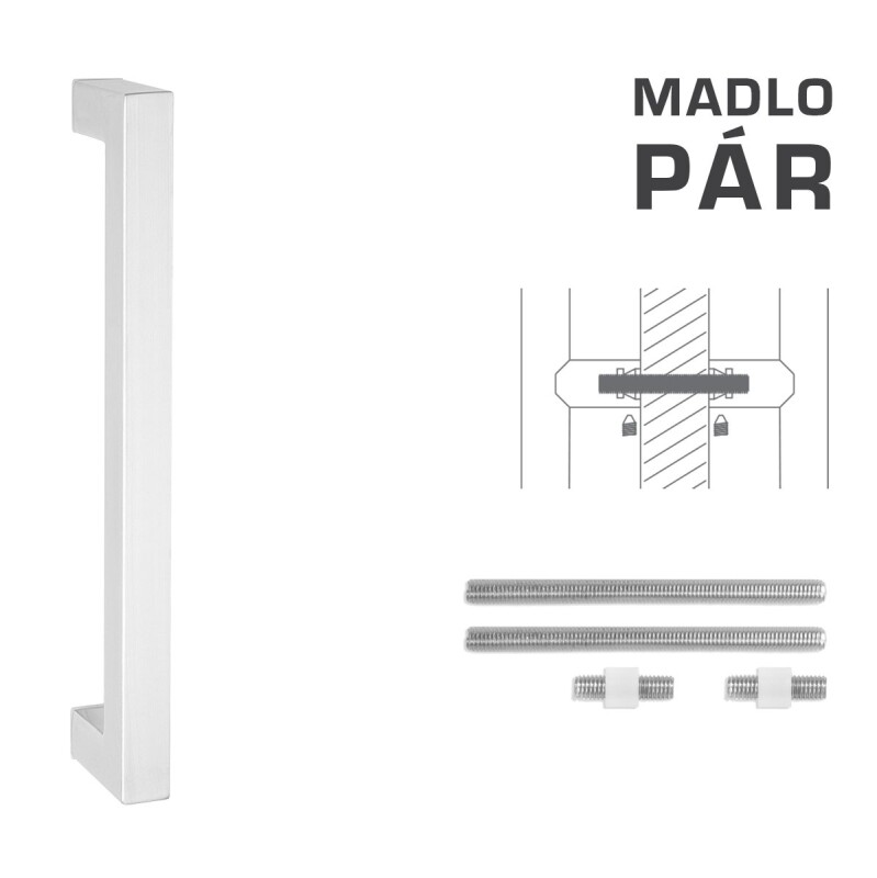 RUČICA MP šifra K02K 25x25 mm UN - par (WS - Bijela mat)