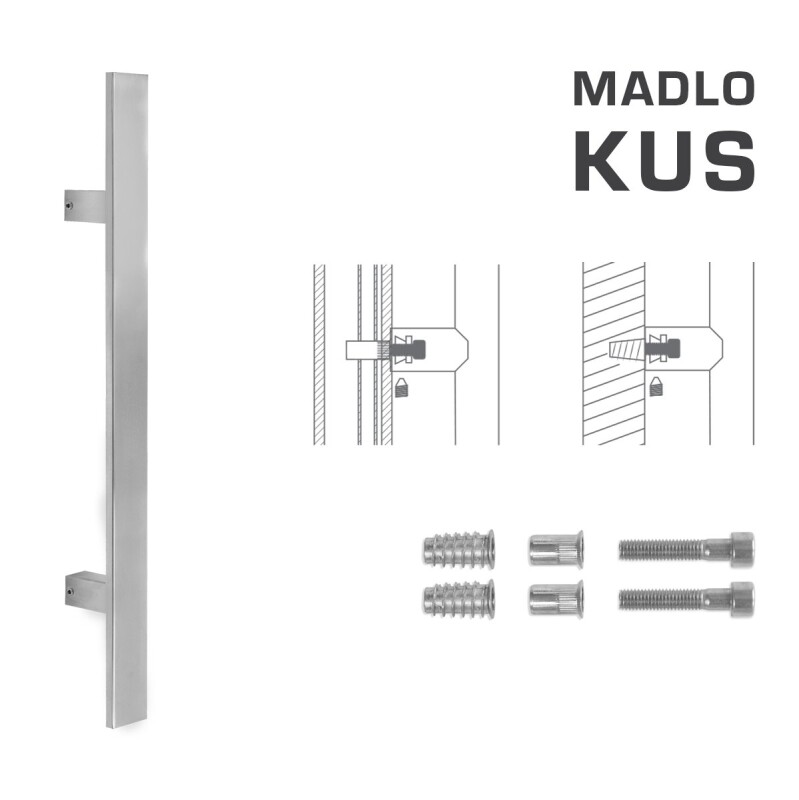 DVD RUČKA MP šifra K41S 40x10 mm SP - kom (BN - Četkani nehrđajući čelik)