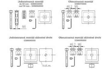 Kvaka za vrata ROSTEX BETA (MAT INOX)