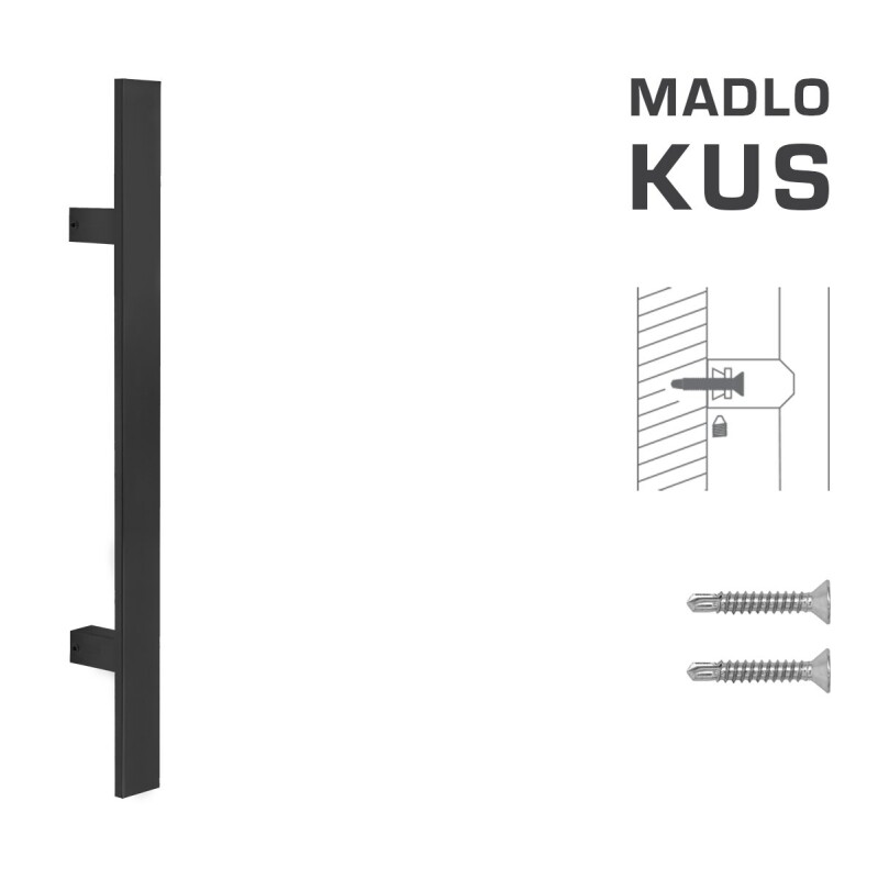 AKCIJA KVAKA MP (BS - Black mat) -Dužina 600 mmx40x10 mm - KOM.