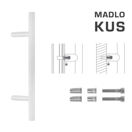 RUČKA MP šifra K10 Ø 30 mm SP - kom (WS - Bijela mat)