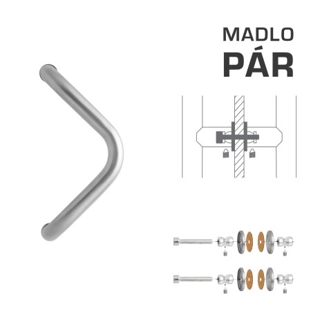 KVAKA MP M6 WA/AS-STAKLO - par (Srebrna RAL 9006)