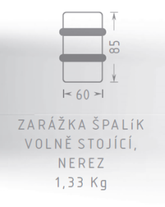 Podni graničnik ACT Samostojeći blok (NERĐAJUĆI ČELIK)