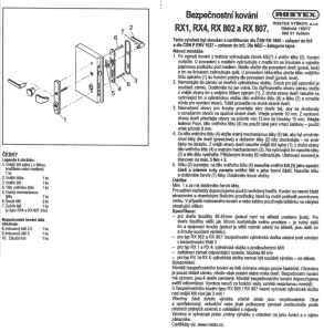 Sigurnosni okovi ROSTEX BK RX 802-50 EXCLUSIVE (MAT INOX)