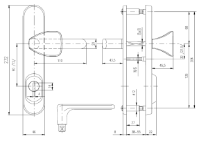 Sigurnosni okovi ROSTEX BK 802/O EXCLUSIVE (KROMIRANI INOX)