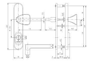 Sigurnosni okovi ROSTEX BK 802/O BRIT (MAT INOX)