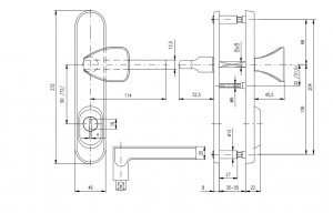 Sigurnosne armature ROSTEX BK R1/O BRIT ( INOX MAT)