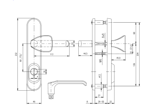 Sigurnosna armatura ROSTEX BK R1/O BARYT (MAT INOX)