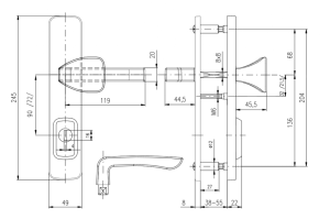 Sigurnosne armature ROSTEX BK R1 ASTRA (KROMIRANI INOX)