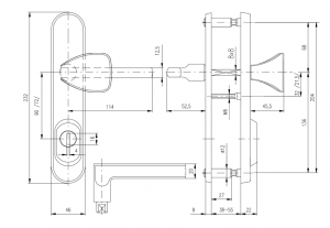 Sigurnosni okovi ROSTEX BK R4/O BRIT (MAT INOX)