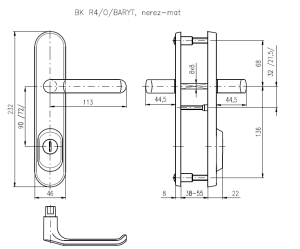 Sigurnosna armatura ROSTEX BK R4/O BARYT (MAT INOX)