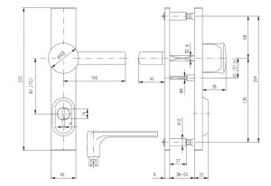 Sigurnosni okovi ROSTEX BK 807 s lancem (KROMIRANI INOX)