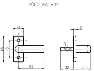 Prozor polumaslinasti ROSTEX 804 (KROM INOX)