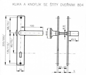 Građevinski okovi ROSTEX 804 (SJAJNI KROM - INOX)