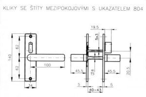 Međusobni građevinski okovi ROSTEX 804 (SJAJNI KROM - INOX)