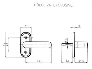 Prozor polumaslinasti ROSTEX EXCLUSIVE (KROM INOX)