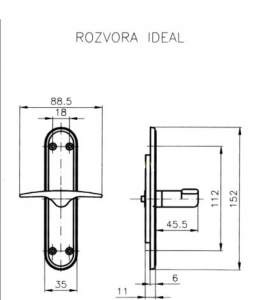 Dvosmjerni odstojnik prozora ROSTEX IDEAL (KROM INOX)