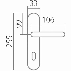 Okov za vrata TWIN ALT WIEN PW 3000 (ABR)