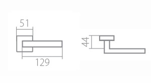 Okov za vrata TWIN VISTA P 639 HR (CH-SAT)