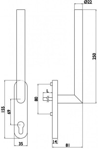 Okov za prozore TWIN VISION HS PORTAL 1802 (E)