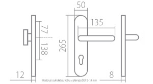 Sigurnosni okov TWIN DAVID/LEAF HTSI 4500 DEF (CH-SAT)