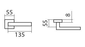 Okov za vrata TWIN BLOCK HR H 1807 M3 (E)