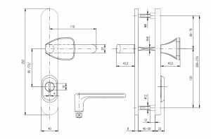 Sigurnosni okovi ROSTEX BK RX 4-40 EXCLUSIVE 3. klase (MAT INOX)