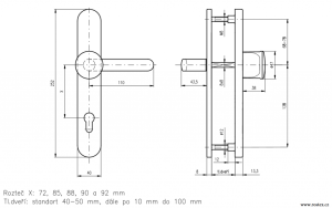 Sigurnosna armatura ROSTEX BK RX 802-40 EXCLUSIVE 3. klase (MAT INOX)