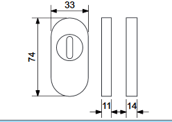 Sigurnosna rozeta RICHTER SR.4100.ZA (INOX)