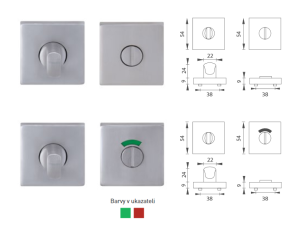 Rozeta za vrata MP Rosette-HR (BRUŠENI INOX)