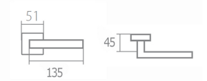 Okov za vrata TWIN ARIA P 710 (CH-SAT)