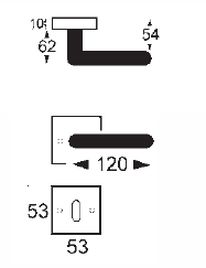 Okov za vrata Lienbacher Leipzig (inox mat/inox sjaj)