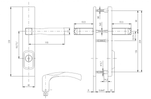 Sigurnosne armature ROSTEX BK RN4 MANDELO (ČELIČNI MAT)