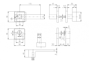 Sigurnosna armatura ROSTEX BK RX4/H Ravena (MAT TITAN INOX)