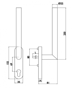 Okov za prozore TWIN HS PORTAL VISION 1802 (E)