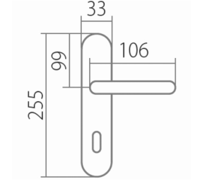 Okov za vrata TWIN ALT WIEN PW 3000 (SM)