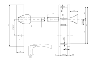 Sigurnosne armature ROSTEX BK RN802 MANDELO (ČELIČNI MAT)