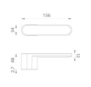 Okov za vrata MP ASG - GUAVA - RT (T - Titanium)