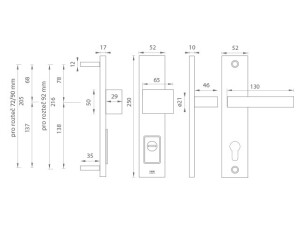 Sigurnosni okovi MP FORTE PLUS - 3214 (BS - mat crna)