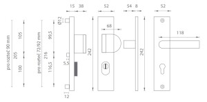 Sigurnosni okovi MP AXA - ATLAS2 PLUS (F6 - Inox elox)