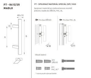 KVAKA MP šifra K41Z 40x10 mm SP - kom (BN - Četkani nehrđajući čelik)