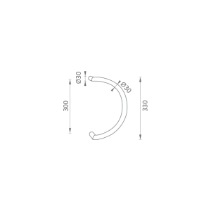 RUČICA MP M1 WA/BD-WOOD - kom( crna (RAL 9005)