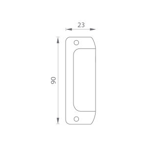 Aluminijska ručka MP 3815 (F4 - anodizirana bronca)