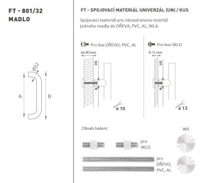 RUČICA MP šifra K01 Ø 32 mm UN - kom (WS - Bijela mat)