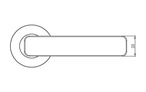 Okov za vrata MP - GK - MINIMAL MODERN - R (baršunasto siva)